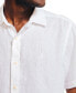 ფოტო #3 პროდუქტის Men's Classic-Fit Solid Linen Short-Sleeve Shirt