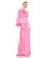 ფოტო #1 პროდუქტის Women's Ieena One Shoulder Bishop Sleeve Trumpet Gown