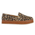 Фото #1 товара TOMS Palma Leather Wrap Leopard Slip On Womens Brown Flats Casual 10017316T