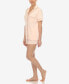 ფოტო #3 პროდუქტის Women's 2 Pc. Short Sleeve Pajama Set