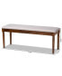 Giovanni Modern and Contemporary Fabric Upholstered Dining Bench