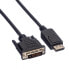 Фото #5 товара Кабель DisplayPort - DP-DVI (24+1) - LSOH - M/M 5 м - 5 м - DisplayPort - Мужской - Мужской - 1920 x 1080 пикселей - Черный - Value