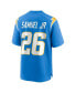 ფოტო #4 პროდუქტის Men's Asante Samuel Jr. Powder Blue Los Angeles Chargers Game Player Jersey