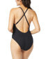 Фото #2 товара Women's Lace-Up Low-Back One-Piece Swimsuit