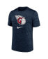 Фото #3 товара Men's Navy Cleveland Guardians Logo Velocity Performance T-shirt