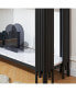 Фото #7 товара Modern Black/Gold Console Table with Faux Marble Top