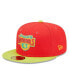 Фото #4 товара Men's Red, Neon Green Washington Nationals 2008 Inaugural Season Lava Highlighter Combo 59FIFTY Fitted Hat