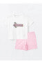 Фото #1 товара Пижама LCW Young с короткими рукавами и шортами с принтом Powerpuff Girls