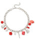 Фото #1 товара Style & Co mixed-Metal Beaded Charm Necklace, 17" + 3" extender, Created for Macy's