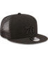 ფოტო #4 პროდუქტის Men's Black Philadelphia 76ers Classic 9FIFTY Trucker Snapback Hat