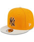 Бейсболка с напылением золотого цвета New Era New York Yankees Tiramisu 9Fifty Snapback Hat - Мужская обувь Головные уборы Золотистый - фото #1