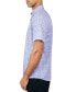 Men's Regular Fit Non-Iron Performance Stretch Micro Flower Print Button-Down Shirt