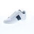 Фото #4 товара Lacoste Chaymon 0120 1 Cma Mens White Leather Lifestyle Sneakers Shoes 11