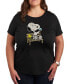 ფოტო #1 პროდუქტის Trendy Plus Size Peanuts Snoopy & Woodstock Graphic T-shirt