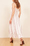 Фото #3 товара Reformation 154913 Women's Daria Wrap Dress Spaghetti Strap Ivory Sz. Medium