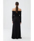 ფოტო #3 პროდუქტის Women's Off The Shoulder Maxi Dress