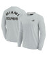 Фото #1 товара Men's and Women's Gray Miami Dolphins Super Soft Long Sleeve T-shirt