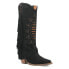 Фото #2 товара Dingo Spirit Trail Studded Embroidered Snip Toe Cowboy Womens Black Casual Boot