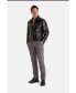 ფოტო #6 პროდუქტის Men's Leather Fashion Jacket, Black