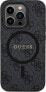 Guess Guess 4G Collection Leather Metal Logo MagSafe - Etui iPhone 13 Pro (czarny)