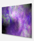 Фото #2 товара Designart 'Perfect Light Purple Starry Sky' Abstract Metal Wall Decor - 20" X 12"