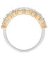 Фото #4 товара Diamond Triple Row Ring (3 ct. t.w.) in 14k Two-Tone Gold