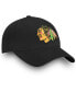 Фото #4 товара Men's Black Chicago Blackhawks Core Adjustable Hat