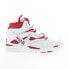 Фото #2 товара Reebok Pump Omni Zone II Mens White Leather Lifestyle Sneakers Shoes