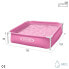 Фото #4 товара Детский бассейн Intex Mini Frame квадратный розовый 122x122x30 см