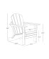Фото #16 товара 4 Piece Set Classic Folding Adirondack Chair With Footrest Ottoman