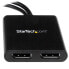 StarTech.com 2-Port Multi Monitor Adapter - Mini DisplayPort to 2x DisplayPort MST Hub - Dual 4K 30Hz - Video Splitter for Extended Desktop Mode on Windows PCs Only - mDP 1.2 to 2x DP - Mini DisplayPort - 2x DisplayPort - 3840 x 2160 pixels - Black - Plastic - 4K Ultr