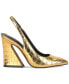 Jiles Metallic Slingback Pumps