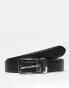 Фото #1 товара Polo Ralph Lauren reversible leather belt in black/tan with logo