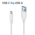 Фото #1 товара Кабель USB С - USB A PureLink IS2610-005, 0.5 м, USB 3.2 Gen 2 (3.1 Gen 2), белый