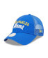 Фото #6 товара Women's Royal Los Angeles Rams Team Trucker 9FORTY Snapback Hat