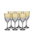 Фото #1 товара Gold Water Glasses, Set of 6