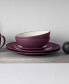 Фото #5 товара Набор посуды Noritake Colorwave Rim Burgundy, 16 предметов, обслуживание на 4 персоны