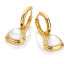 Фото #2 товара Jac Jossa Soul DE791 Gold Plated Diamond and Pearl Drop Earrings