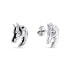 Design silver jewelry set Horse SET209W (pendant, earrings)