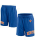 Фото #1 товара Men's Blue New York Knicks Free Throw Mesh Shorts