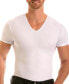 Фото #2 товара Men's Big & Tall Insta Slim Compression Short Sleeve V-Neck T-Shirt