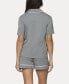 ფოტო #2 პროდუქტის Women's Jessie 2 Pc. Pajama Short Set