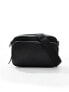 Фото #3 товара ASOS DESIGN leather cross body bag with zip pocket in black