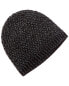 Фото #1 товара Sofiacashmere Lurex Lattice Stitch Cashmere-Blend Hat Women's Black