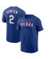 Фото #1 товара Men's Marcus Semien Royal Texas Rangers Name and Number T-shirt