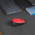Фото #4 товара Logitech M170 Wireless Mouse - Ambidextrous - Optical - RF Wireless - 1000 DPI - Red