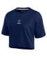 Фото #3 товара Women's Navy Dallas Cowboys Super Soft Boxy Short Sleeve Cropped T-shirt