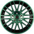 Фото #2 товара Колесный диск литой Borbet CW4 black green glossy 8x18 ET48 - LK5/112 ML72.5