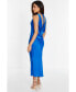 ფოტო #2 პროდუქტის Women's Satin Slip Midi Dress