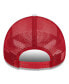 ფოტო #3 პროდუქტის Men's White/Red Maryland Terrapins Court Sport Foam A-Frame 9FORTY Adjustable Trucker Hat